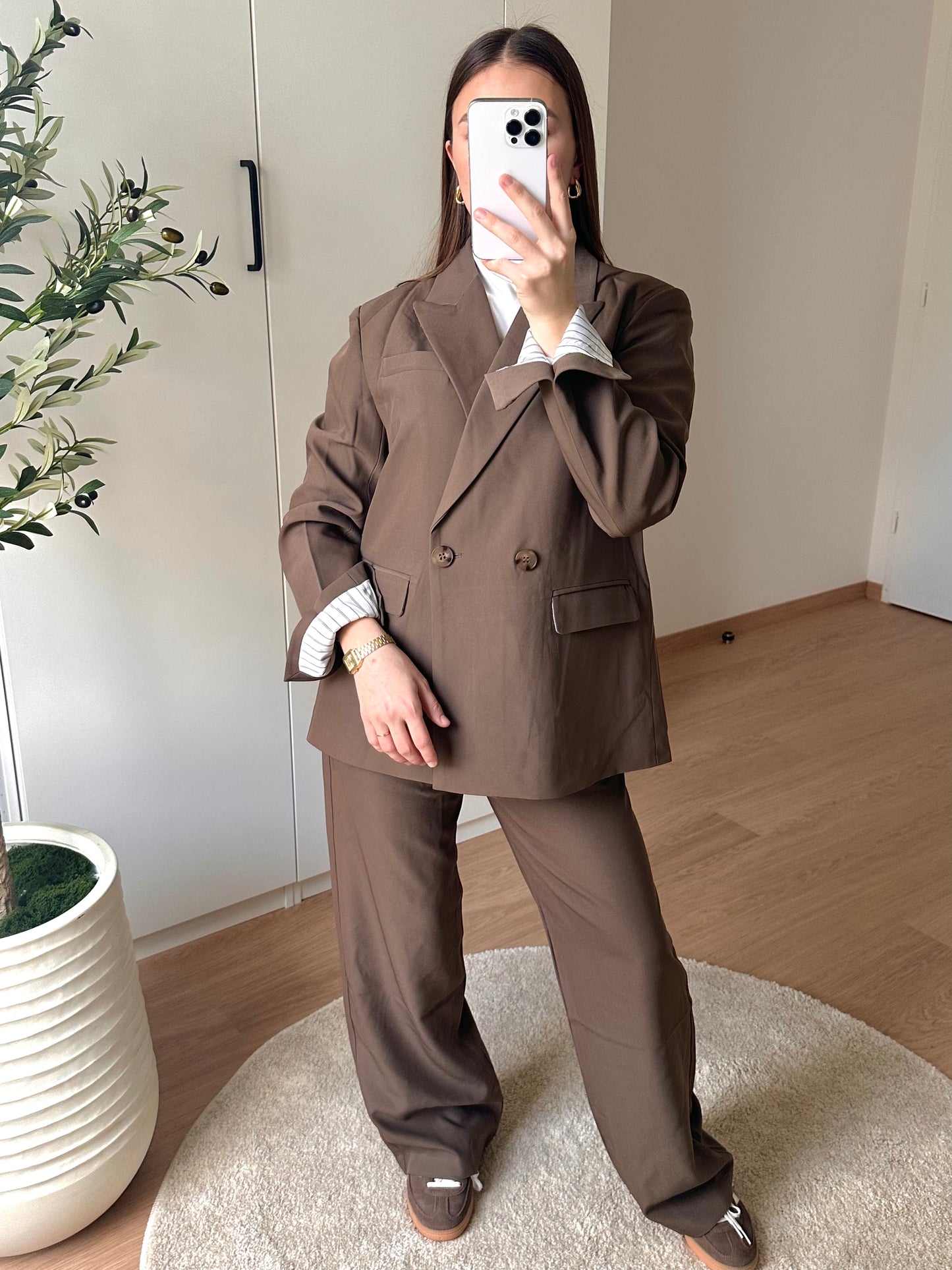 Pantalon tailleur I Mocha