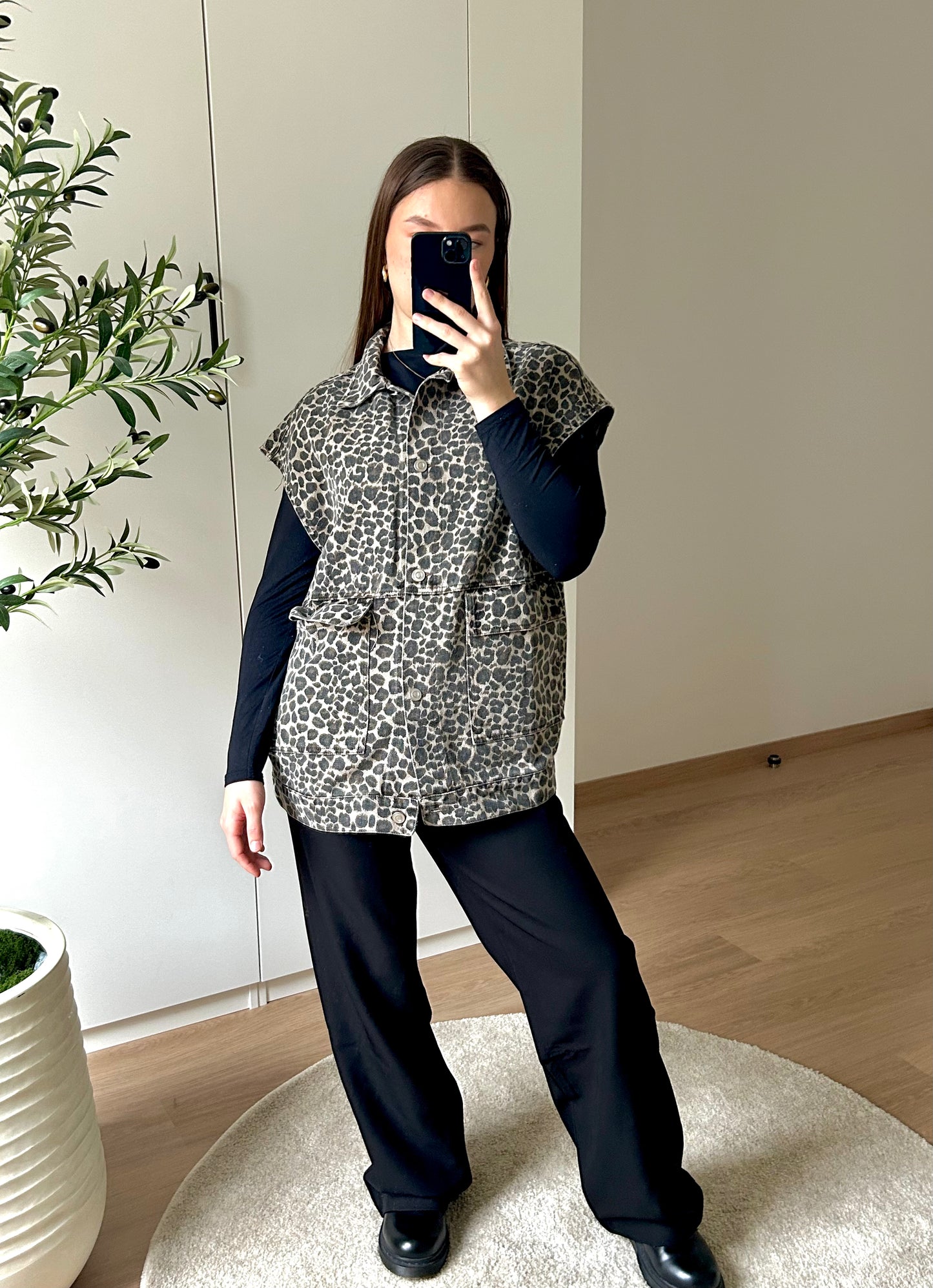 Veste sans manche I Leopard