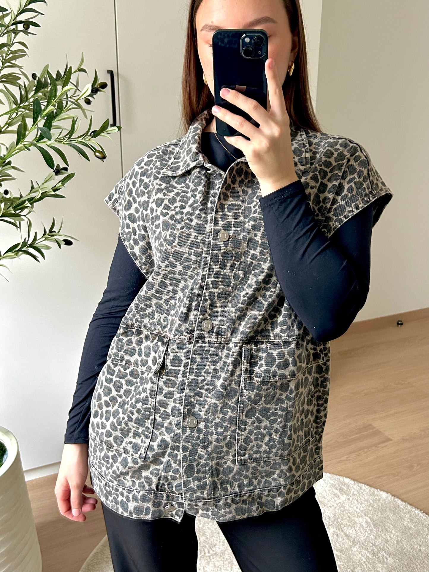 Veste sans manche I Leopard
