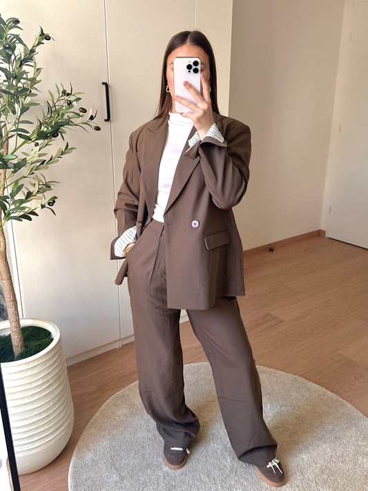 Pantalon tailleur I Mocha