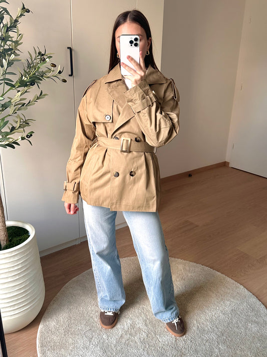 Trench mi-long I Beige