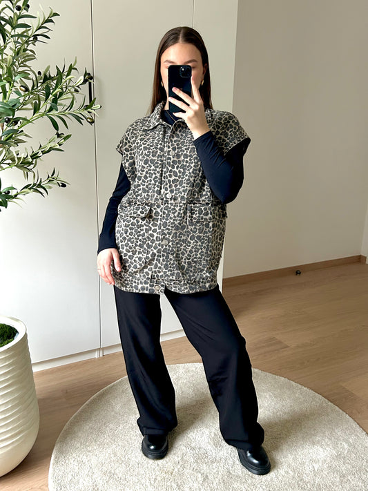 Veste sans manche I Leopard